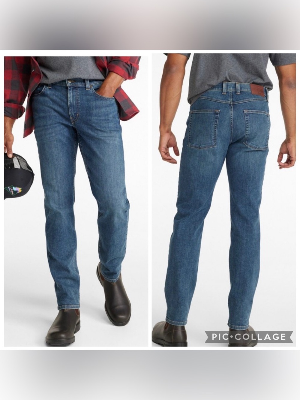 L.L. Bean BeanFlex Slim Straight Men's Jeans Size 34x29